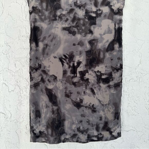 AMERICAN VINTAGE Silk Dress Size Medium Boho Knot Front Boxy V Neck - Picture 11 of 11